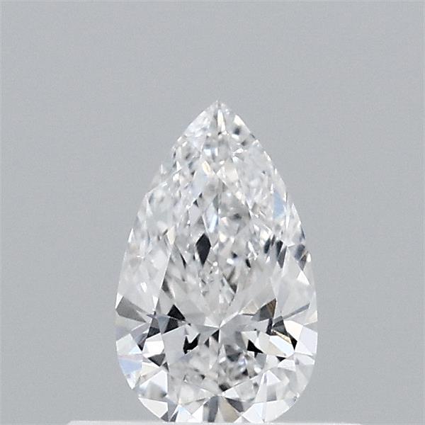 0.39 Carat Pear Lab Grown Diamond, Very Good Polish, E Color, VVS2 Clarity