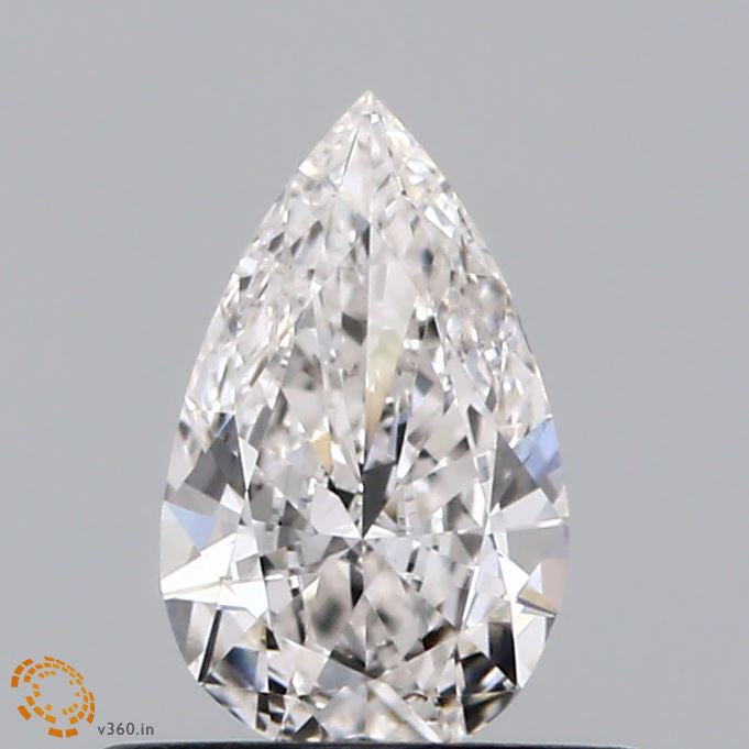 0.43 Carat Pear Lab Grown Diamond, Excellent Polish, F Color, VS1 Clarity