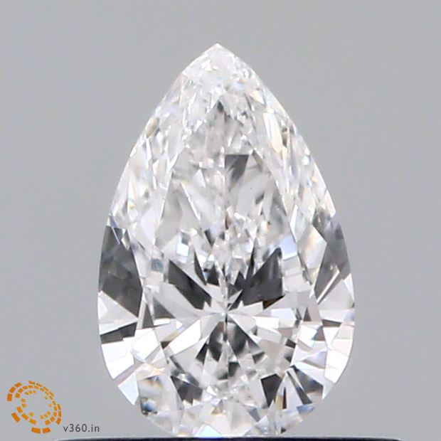 0.43 Carat Pear Lab Grown Diamond, Very Good Polish, E Color, VS1 Clarity