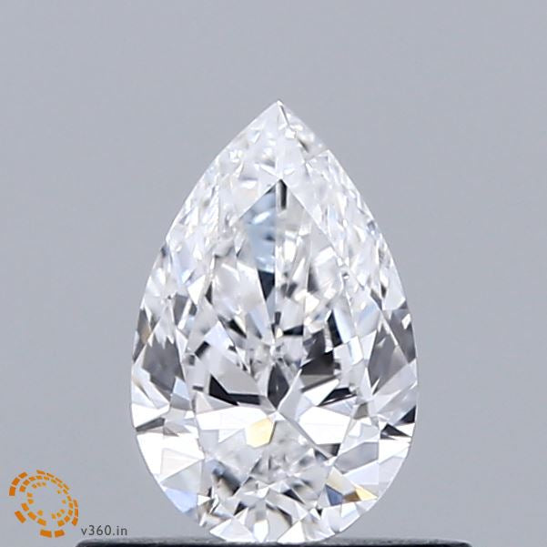 0.43 Carat Pear Lab Grown Diamond, Very Good Polish, E Color, VVS2 Clarity