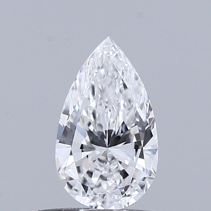 0.44 Carat Pear Lab Grown Diamond, Very Good Polish, D Color, VVS2 Clarity