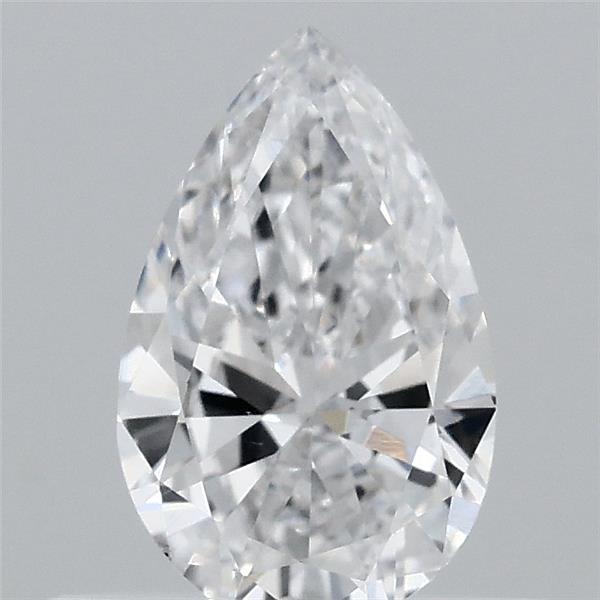 0.44 Carat Pear Lab Grown Diamond, Very Good Polish, D Color, VVS2 Clarity