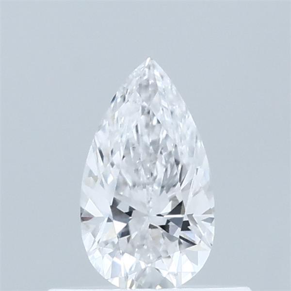 0.44 Carat Pear Lab Grown Diamond, Very Good Polish, E Color, VVS2 Clarity