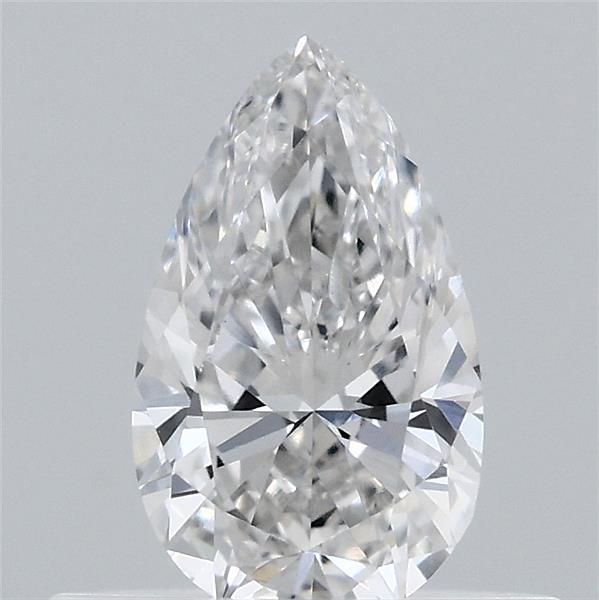 0.44 Carat Pear Lab Grown Diamond, Very Good Polish, F Color, VVS2 Clarity