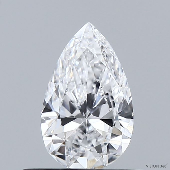 0.45 Carat Pear Lab Grown Diamond, Very Good Polish, D Color, VS1 Clarity