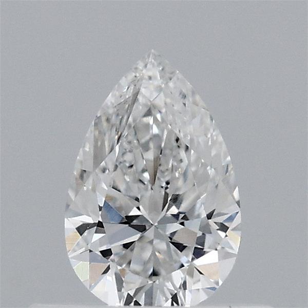 0.46 Carat Pear Lab Grown Diamond, Very Good Polish, F Color, VVS2 Clarity