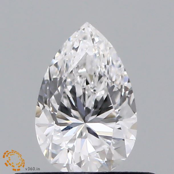 0.47 Carat Pear Lab Grown Diamond, Very Good Polish, D Color, VS1 Clarity