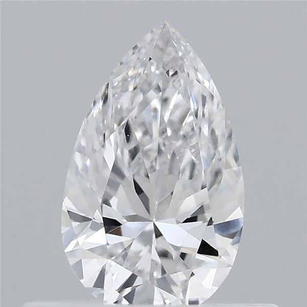 0.47 Carat Pear Lab Grown Diamond, Very Good Polish, D Color, VVS2 Clarity