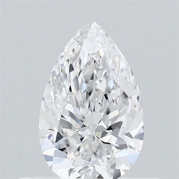 0.47 Carat Pear Lab Grown Diamond, Very Good Polish, D Color, VVS2 Clarity