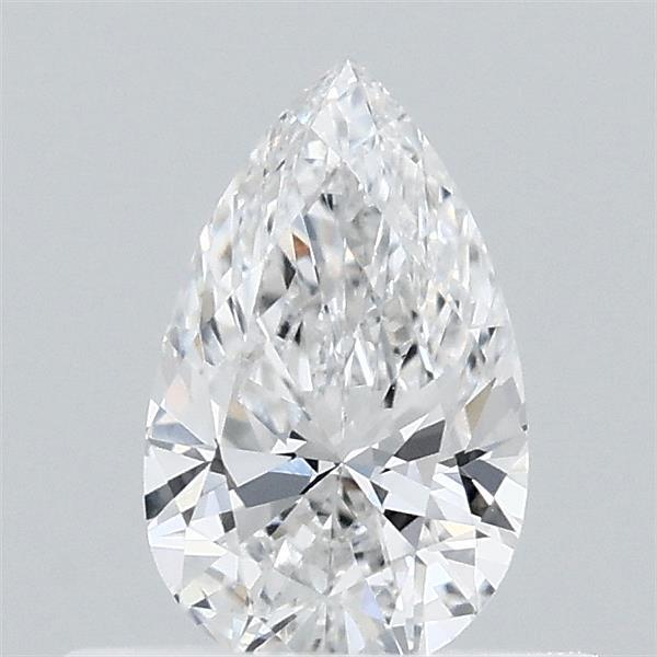 0.47 Carat Pear Lab Grown Diamond, Very Good Polish, E Color, VVS2 Clarity