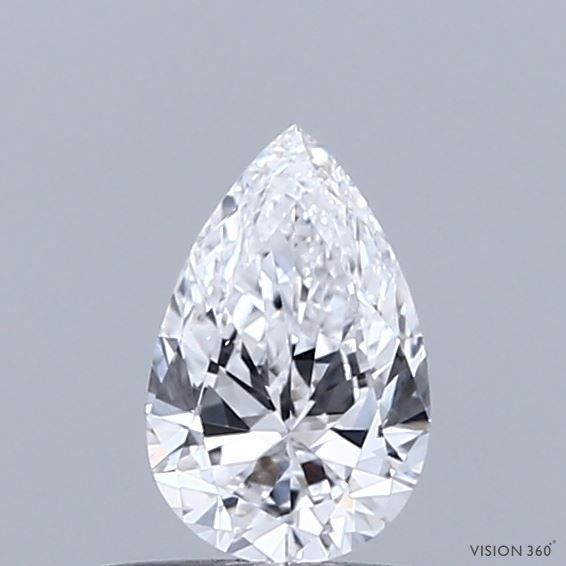 0.48 Carat Pear Lab Grown Diamond, Very Good Polish, D Color, VS1 Clarity