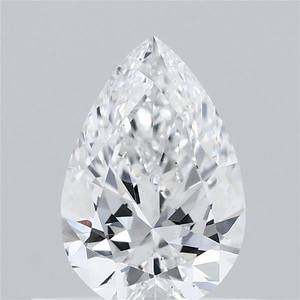 0.48 Carat Pear Lab Grown Diamond, Very Good Polish, D Color, VS2 Clarity