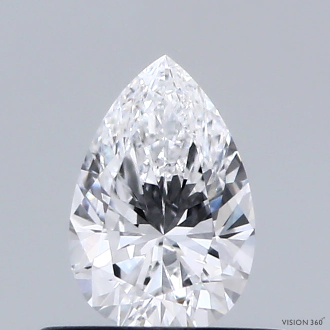 0.48 Carat Pear Lab Grown Diamond, Very Good Polish, D Color, VVS1 Clarity