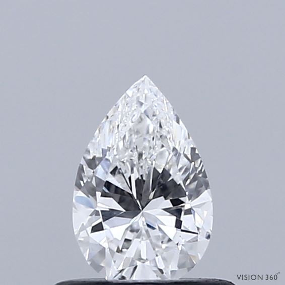 0.48 Carat Pear Lab Grown Diamond, Very Good Polish, E Color, VS1 Clarity