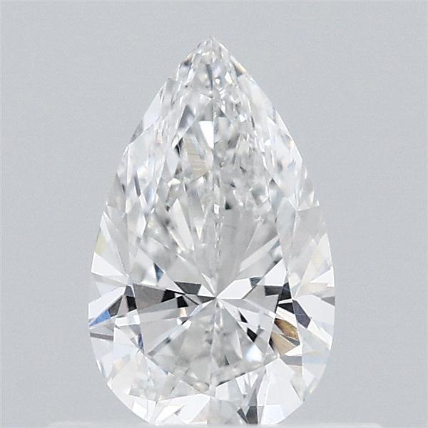 0.49 Carat Pear Lab Grown Diamond, Very Good Polish, F Color, VVS2 Clarity