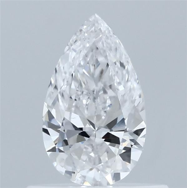 0.50 Carat Pear Lab Grown Diamond, Very Good Polish, D Color, VS2 Clarity