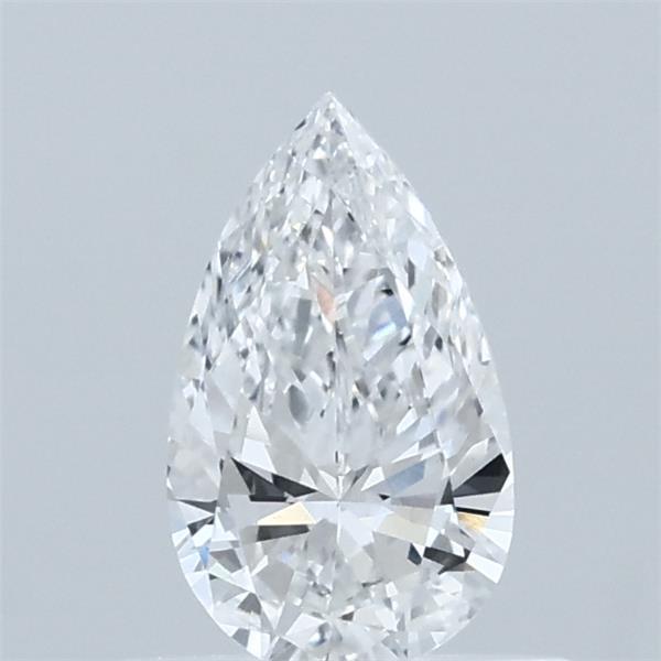 0.50 Carat Pear Lab Grown Diamond, Very Good Polish, D Color, VVS2 Clarity
