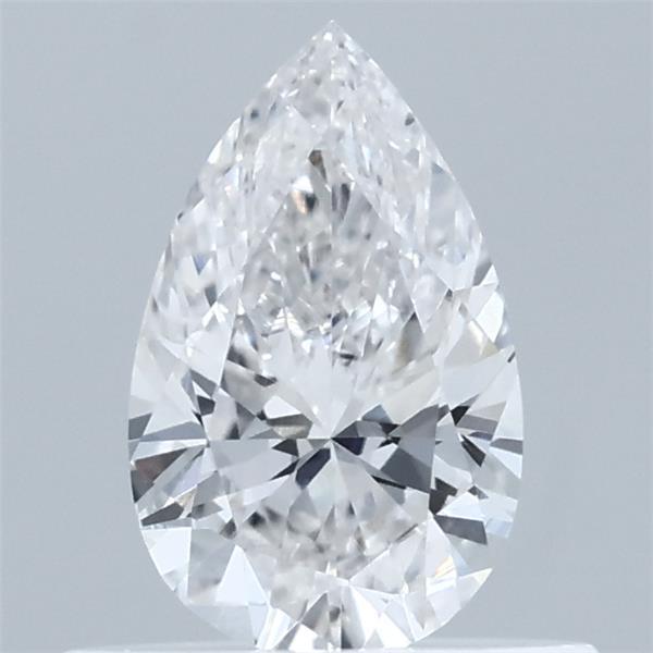 0.50 Carat Pear Lab Grown Diamond, Very Good Polish, F Color, VVS2 Clarity