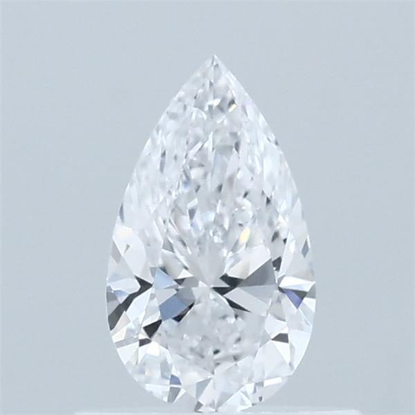 0.51 Carat Pear Lab Grown Diamond, Very Good Polish, D Color, VVS2 Clarity