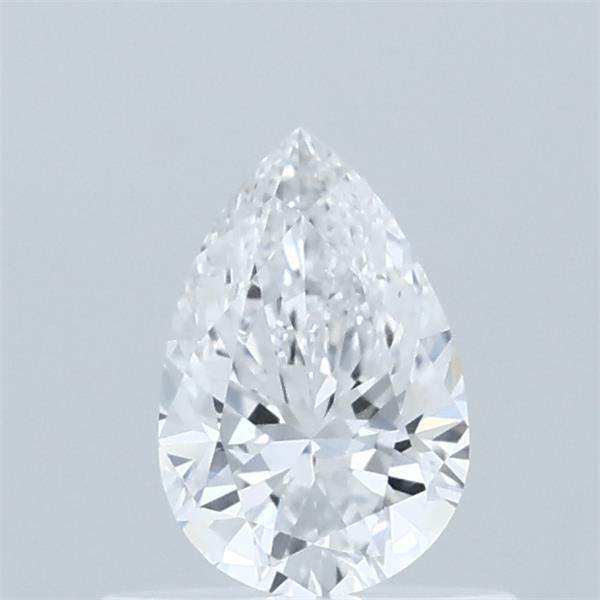 0.51 Carat Pear Lab Grown Diamond, Very Good Polish, D Color, VVS2 Clarity