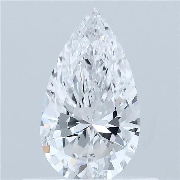 0.51 Carat Pear Lab Grown Diamond, Very Good Polish, D Color, VVS2 Clarity