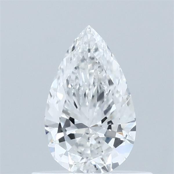 0.51 Carat Pear Lab Grown Diamond, Very Good Polish, E Color, VVS2 Clarity