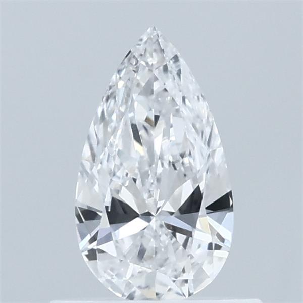 0.51 Carat Pear Lab Grown Diamond, Very Good Polish, E Color, VVS2 Clarity