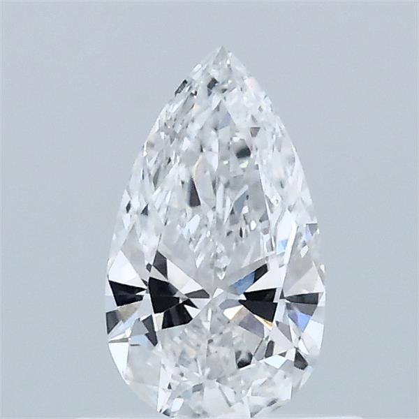 0.51 Carat Pear Lab Grown Diamond, Very Good Polish, E Color, VVS2 Clarity