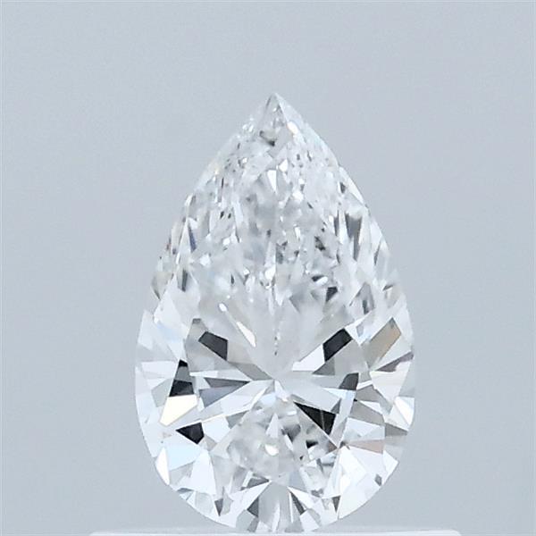 0.51 Carat Pear Lab Grown Diamond, Very Good Polish, E Color, VVS2 Clarity