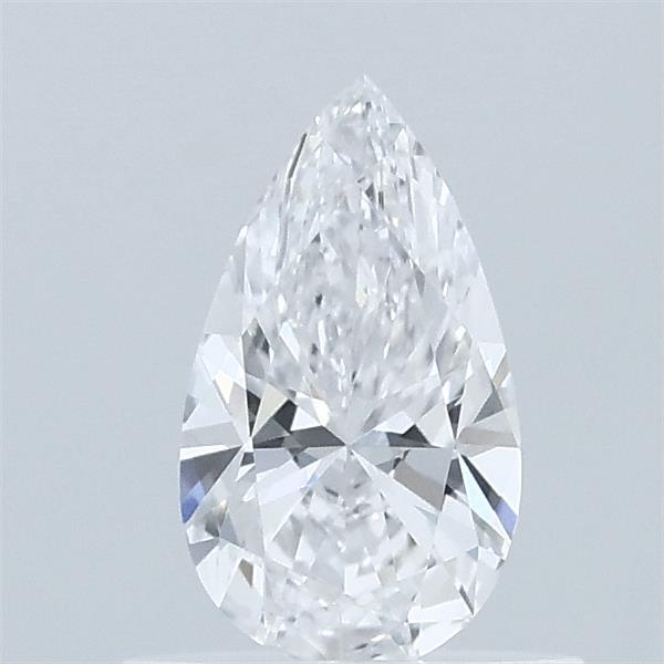 0.52 Carat Pear Lab Grown Diamond, Very Good Polish, D Color, VVS2 Clarity