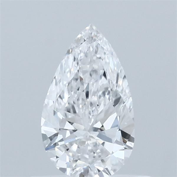 0.52 Carat Pear Lab Grown Diamond, Very Good Polish, D Color, VVS2 Clarity