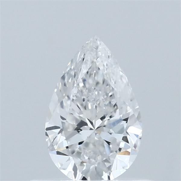 0.52 Carat Pear Lab Grown Diamond, Very Good Polish, D Color, VVS2 Clarity