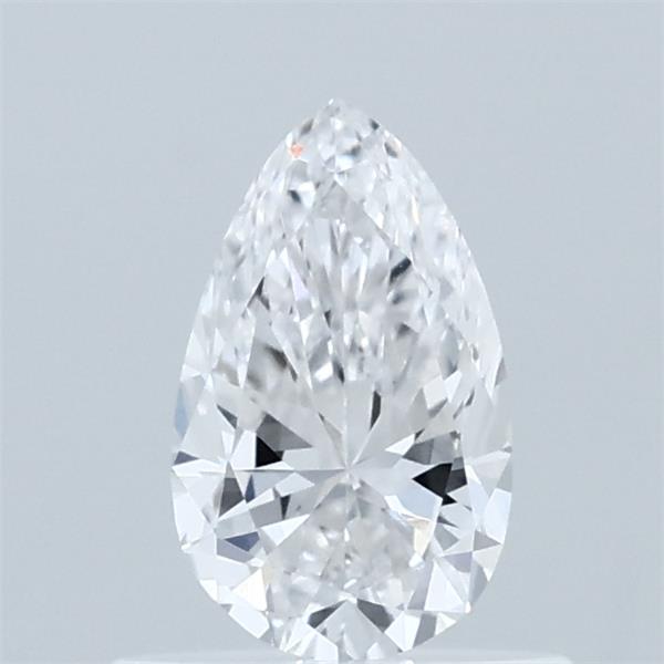 0.52 Carat Pear Lab Grown Diamond, Very Good Polish, D Color, VVS2 Clarity