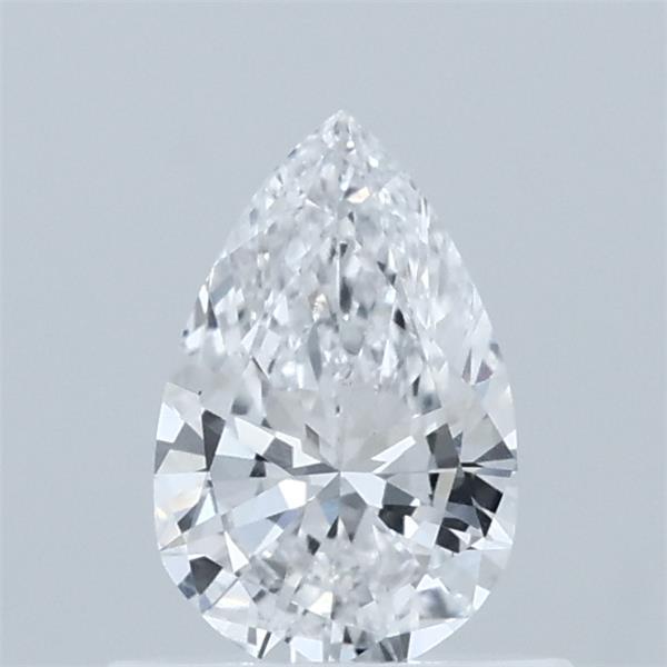 0.52 Carat Pear Lab Grown Diamond, Very Good Polish, D Color, VVS2 Clarity