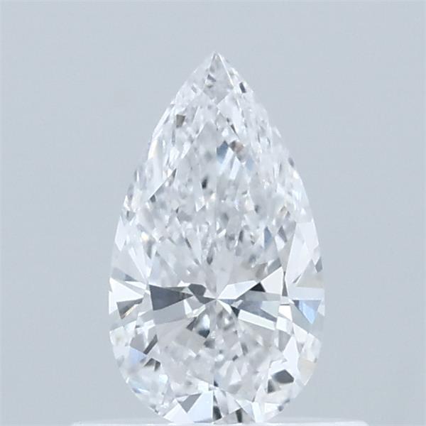 0.52 Carat Pear Lab Grown Diamond, Very Good Polish, D Color, VVS2 Clarity