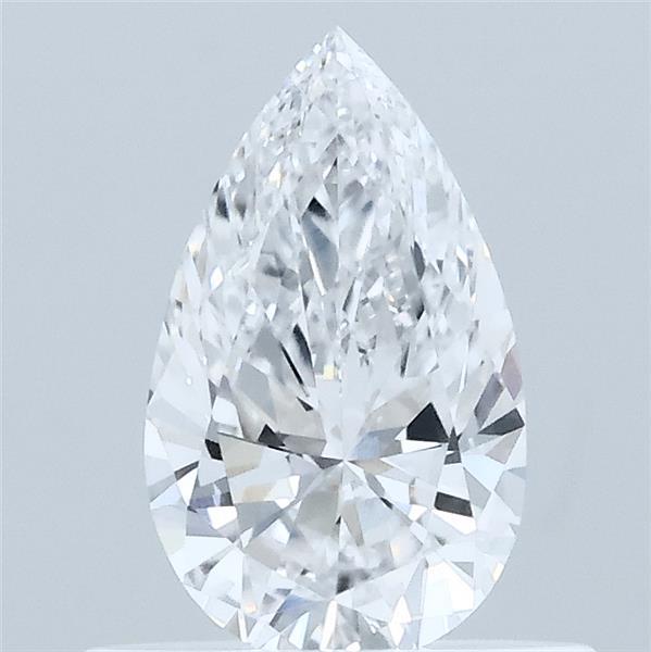0.52 Carat Pear Lab Grown Diamond, Very Good Polish, E Color, VVS2 Clarity