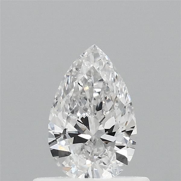 0.52 Carat Pear Lab Grown Diamond, Very Good Polish, E Color, VVS2 Clarity