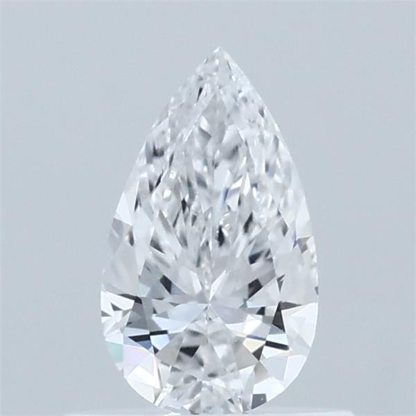 0.53 Carat Pear Lab Grown Diamond, Very Good Polish, D Color, VS1 Clarity
