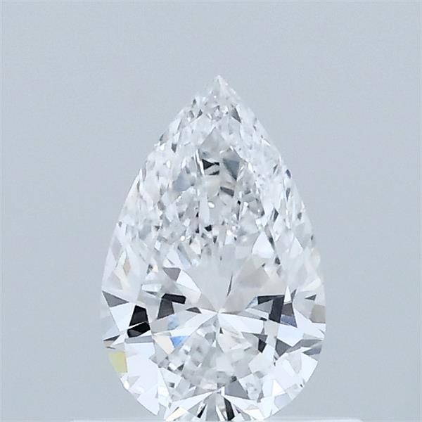 0.53 Carat Pear Lab Grown Diamond, Very Good Polish, D Color, VVS1 Clarity