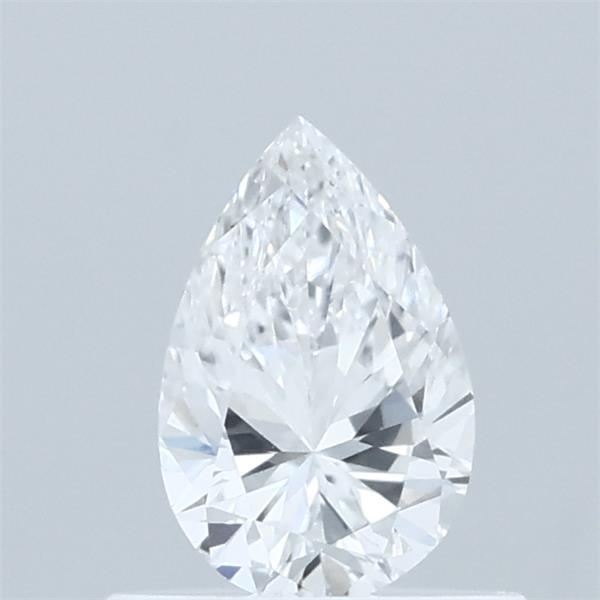 0.53 Carat Pear Lab Grown Diamond, Very Good Polish, D Color, VVS2 Clarity