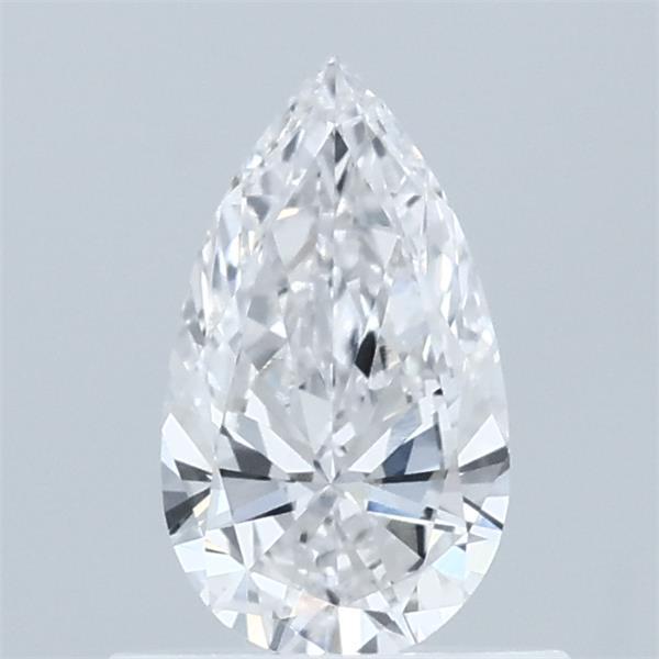 0.53 Carat Pear Lab Grown Diamond, Very Good Polish, E Color, VVS2 Clarity