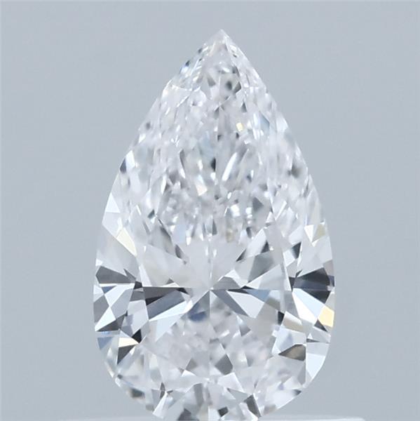 0.54 Carat Pear Lab Grown Diamond, Very Good Polish, E Color, VVS2 Clarity