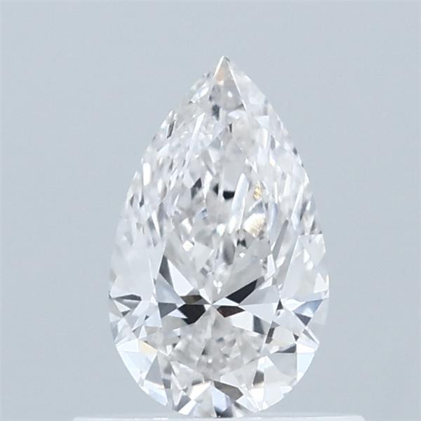 0.54 Carat Pear Lab Grown Diamond, Very Good Polish, E Color, VVS2 Clarity