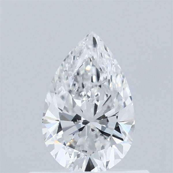 0.55 Carat Pear Lab Grown Diamond, Very Good Polish, D Color, VVS2 Clarity