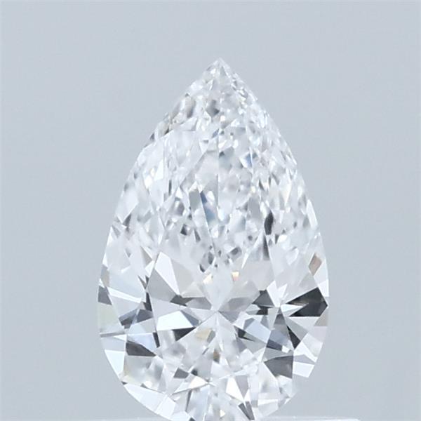 0.56 Carat Pear Lab Grown Diamond, Very Good Polish, D Color, VVS2 Clarity