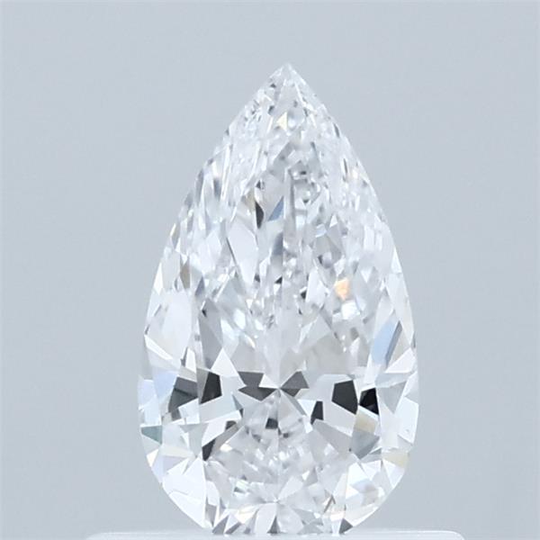 0.56 Carat Pear Lab Grown Diamond, Very Good Polish, D Color, VVS2 Clarity