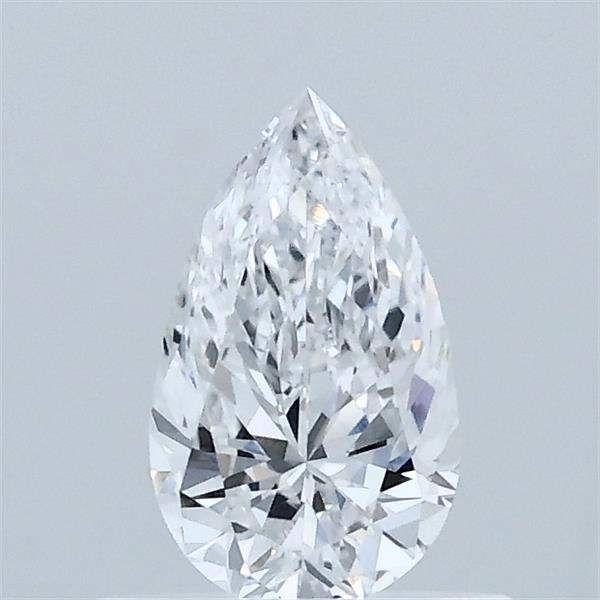 0.56 Carat Pear Lab Grown Diamond, Very Good Polish, D Color, VVS2 Clarity