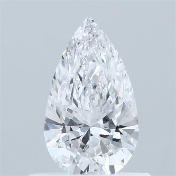 0.56 Carat Pear Lab Grown Diamond, Very Good Polish, D Color, VVS2 Clarity