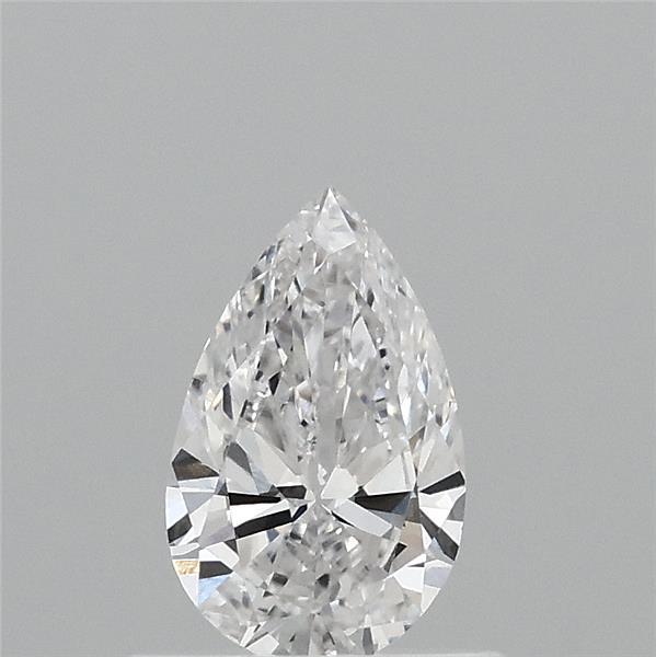 0.56 Carat Pear Lab Grown Diamond, Very Good Polish, E Color, VVS2 Clarity