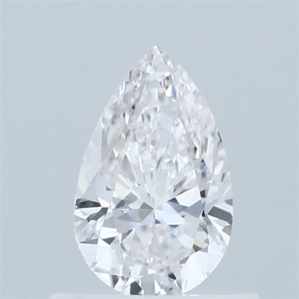 0.56 Carat Pear Lab Grown Diamond, Very Good Polish, E Color, VVS2 Clarity